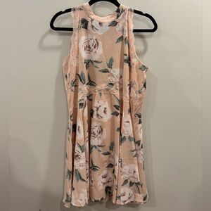 Entro Maggie Dress with Lace Trim